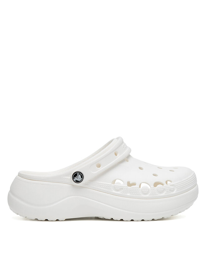 Crocs Παντόφλες Crocs BAYA PLATFORM CLOG 208186-100 Λευκό