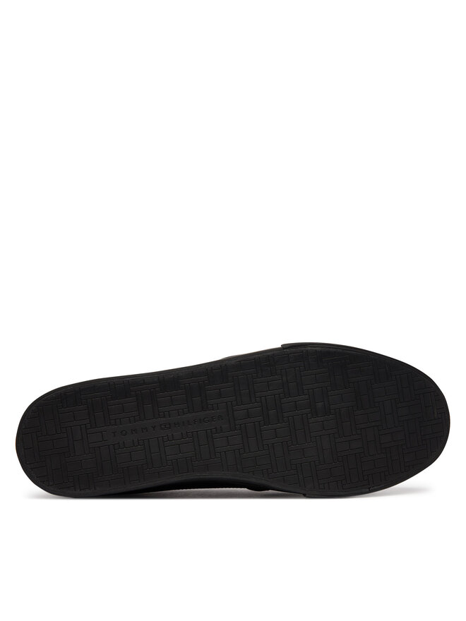 Tommy Hilfiger Sneakers aus Stoff Tommy Hilfiger Vulc Core Rwb Long Lace Lth FM0FM05814 Schwarz