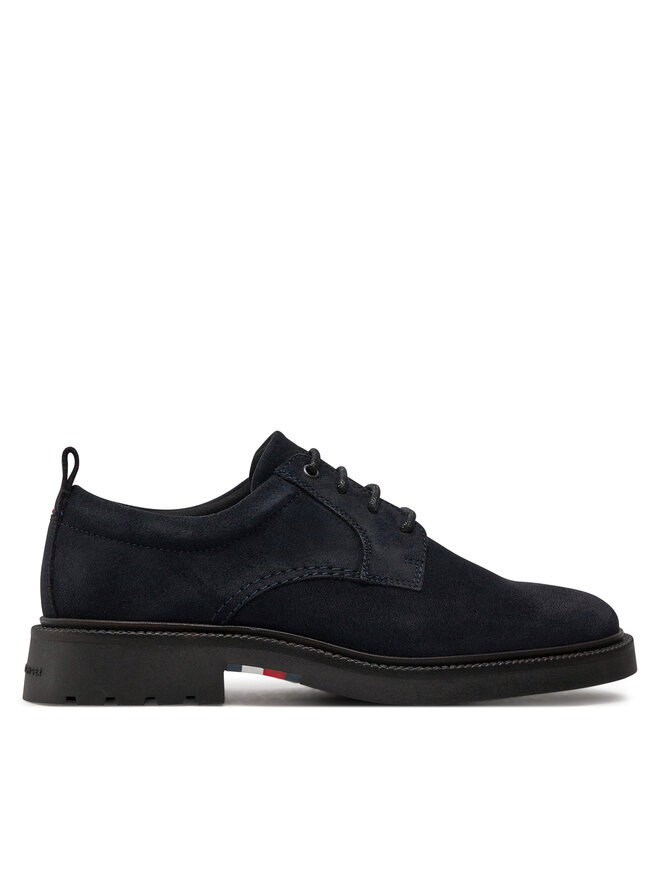 Tommy Hilfiger Scarpe basse Tommy Hilfiger Light Hilfiger Lwt Suede Shoe FM0FM05088 Blu scuro