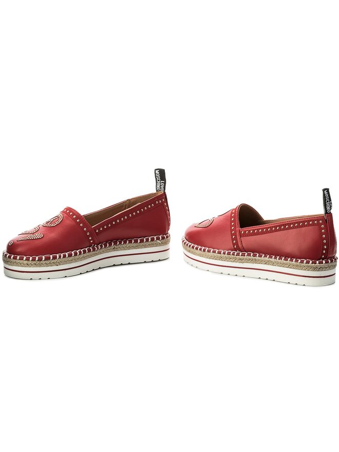 Espadryle LOVE MOSCHINO JA10233G05JA0500 Czerwony | eobuwie