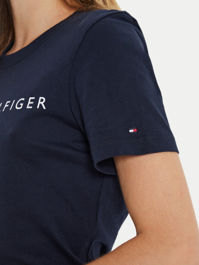 Tommy Hilfiger Tommy Hilfiger Camiseta WW0WW40276 Azul marino Regular Fit