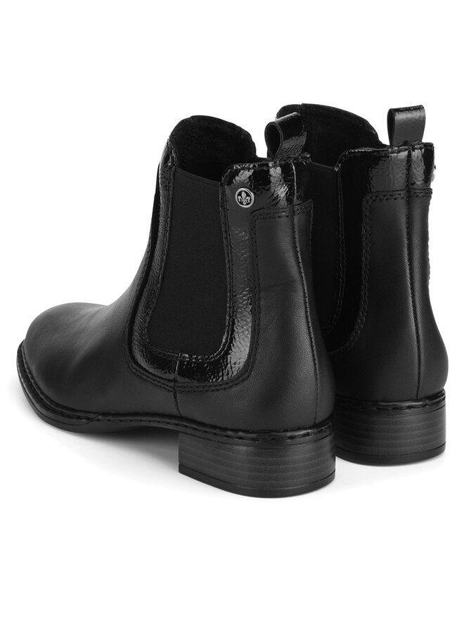 Rieker Μποτάκια με λάστιχο Rieker 73457-00 Μαύρο