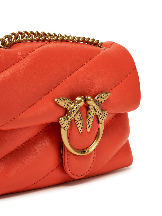 PINKO Kabelka PINKO Love Puff Baby Cl PE25 PLTT 100040 A0F2 Oranžová