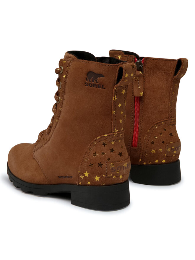 Stiefel Sorel Youth Emelie Short Lace NY3882 Braun eschuhe