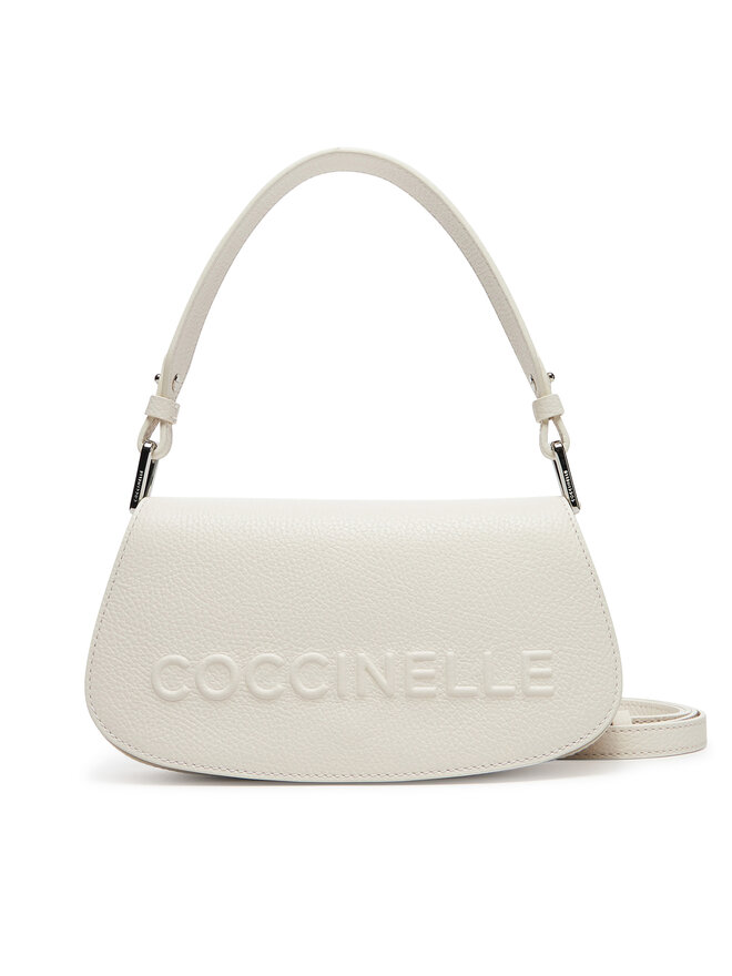 Coccinelle Handtasche Coccinelle QBB Coccinelle Myrtha Maxi Logo E5 QBB 52 01 01 Weiß