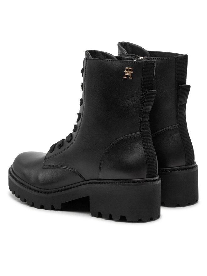 Tommy Hilfiger Schnürstiefeletten Tommy Hilfiger FW0FW08305 Schwarz