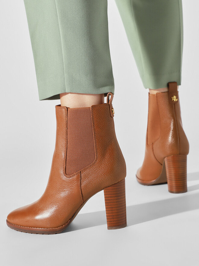 LAUREN RALPH LAUREN Škornji Lauren Ralph Lauren 802912285002 Rjava