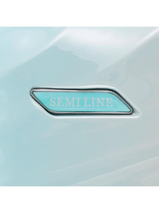 Semi Line Μεσαία Βαλίτσα Semi Line T5649-2 Μπλε