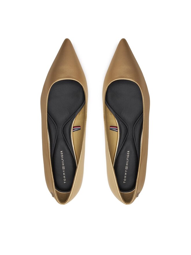 tommy hilfiger ballerina metallic