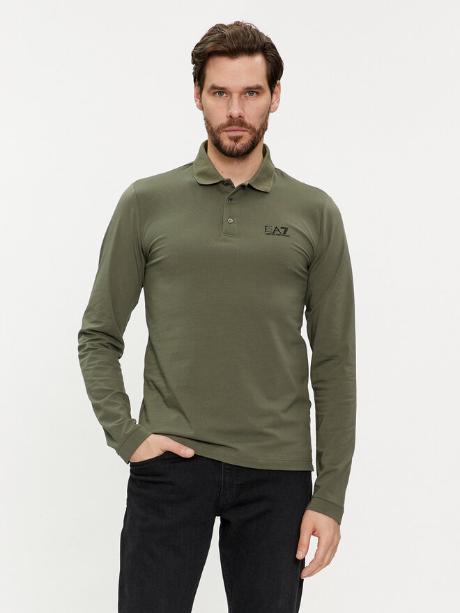EA7 Emporio Armani EA7 Emporio Armani Поло 8NPF05 PJM5Z 1846 Зелений Regular Fit