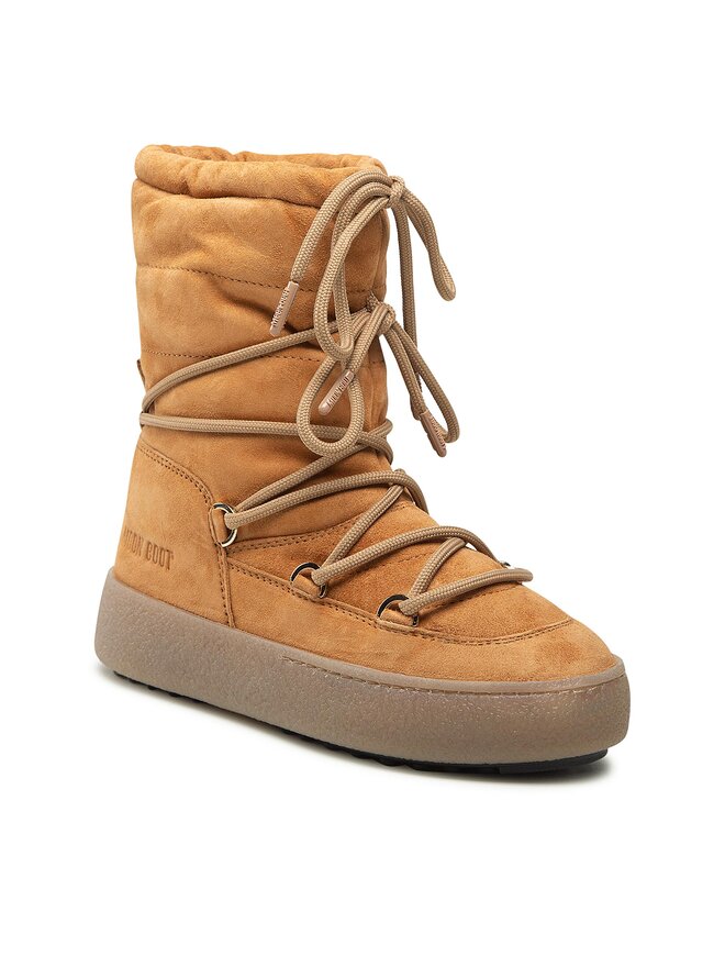 Moon Boot Śniegowce Moon Boot Ltrack Suede 24500100001 Brązowy