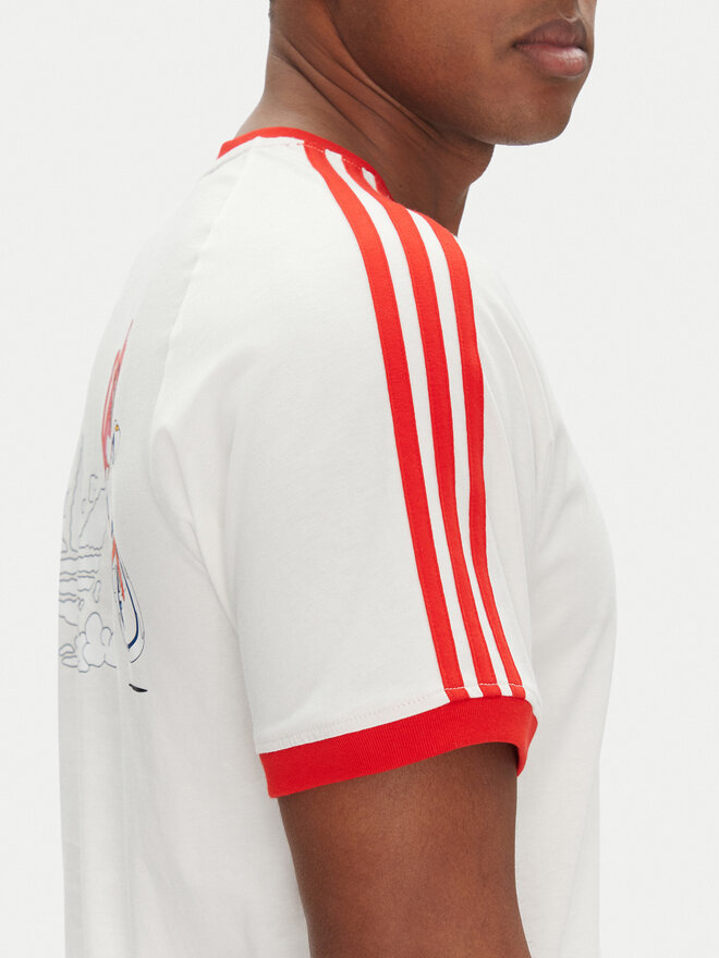 adidas adidas Marškinėliai JD0716 Balta Slim Fit