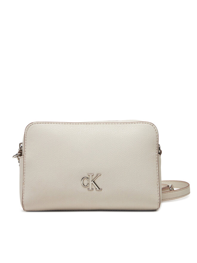 Calvin Klein Jeans Handtasche Calvin Klein Jeans Minimal Monogram Camera Bag 20 LV04K3162G Creme