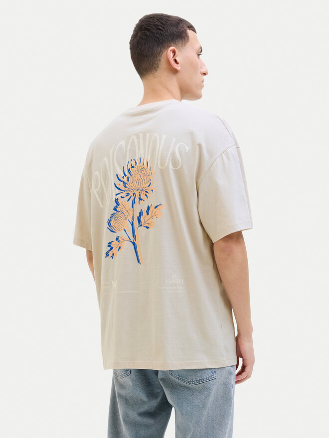 Jack&Jones Jack&Jones Camiseta Charge 12269384 Beis Relaxed Fit