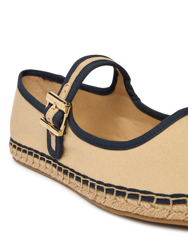 Tommy Hilfiger Espadrilles Tommy Hilfiger Buckle Maryjane Espadrille FW0FW09239 Braun