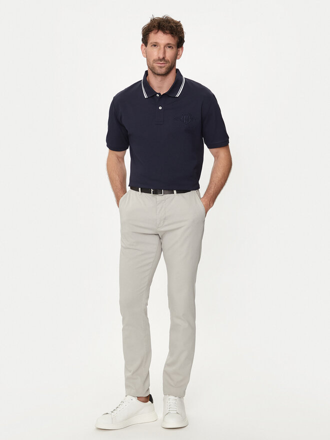Gant Gant Pólóing Contrast 2013039 Sötétkék Regular Fit