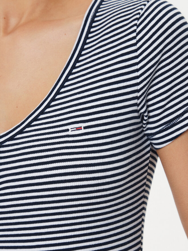 Tommy Jeans Tommy Jeans Camiseta Henley DW0DW18429 Azul marino Slim Fit