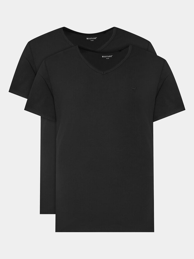 Mustang Mustang Σετ 2 T-Shirts 1014664 Μαύρο Regular Fit