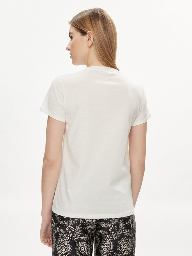 Liu Jo Liu Jo Marškinėliai TA4137 J6040 Balta Regular Fit