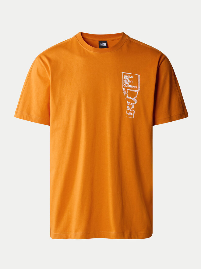 The North Face The North Face Póló NF0A87FF Narancssárga Regular Fit