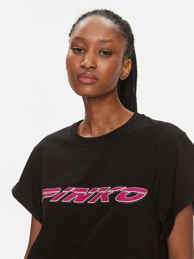 PINKO PINKO Camiseta 103138 A1P7 Negro Relaxed Fit