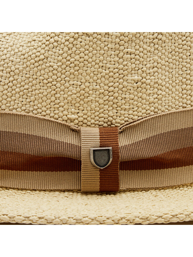 Brixton Hut Brixton Roma Straw Fedora 11614 Braun