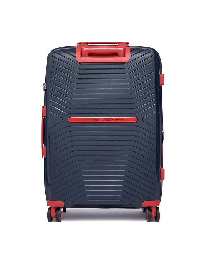 Beverly Hills Polo Club Mittlerer Koffer Beverly Hills Polo Club BHPC-WAL-005-M Dunkelblau