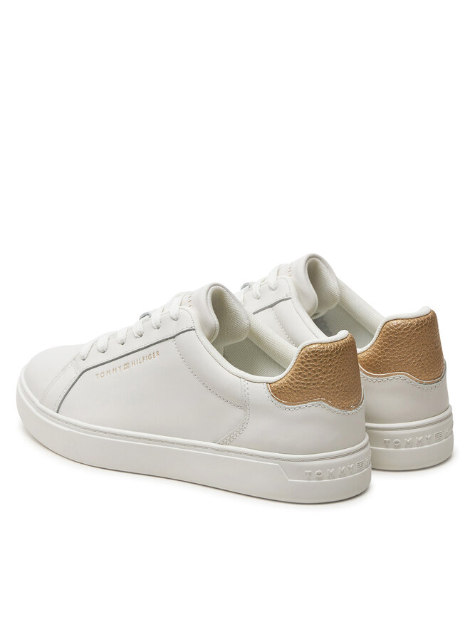 Tommy Hilfiger Sneakers Tommy Hilfiger Essential Court FW0FW08350 Écru