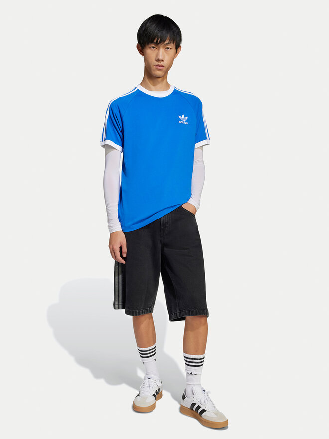 adidas adidas Camiseta adicolor Classics 3-Stripes JD2880 Azul Slim Fit