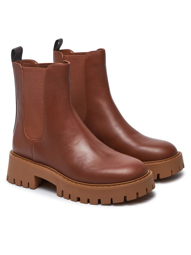 MICHAEL Michael Kors Kotníková obuv s elastickým prvkem MICHAEL Michael Kors Asher 40F4ASFE6L Hnědá