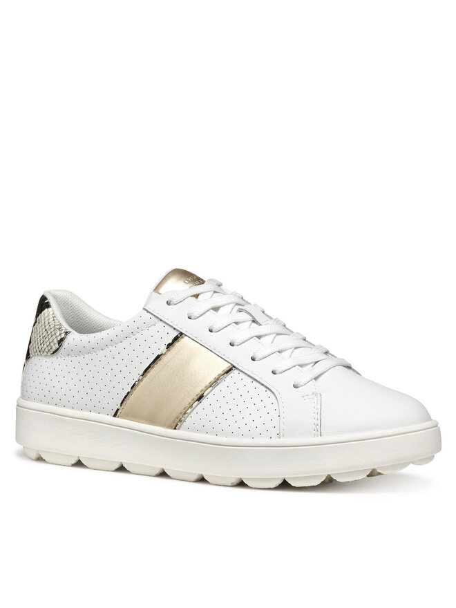Geox Sneakersy Geox D Spherica Ecub-1 D55WEA 09BBN C1327 Biały