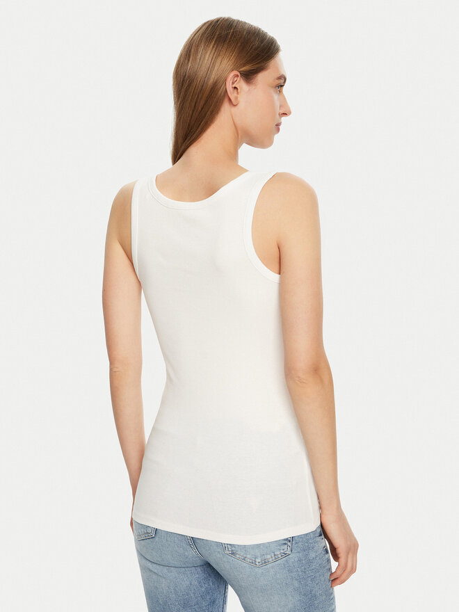 Guess Guess Τοπ W5RP03 KA0H1 Λευκό Regular Fit
