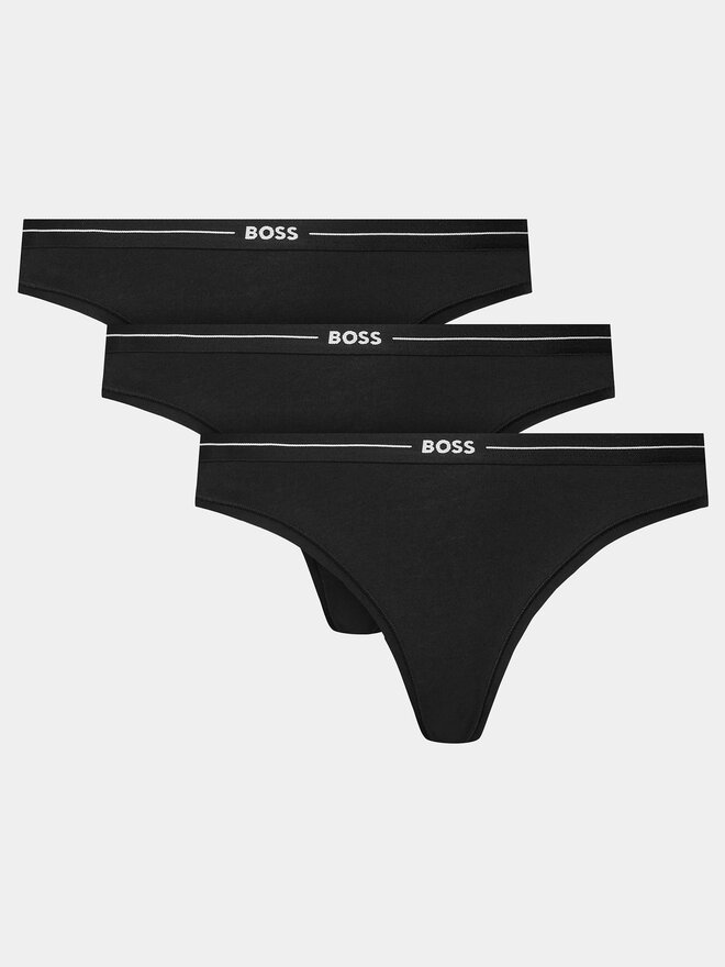 BOSS Boss 3er-Set klassische Damenslips 50510016 Schwarz