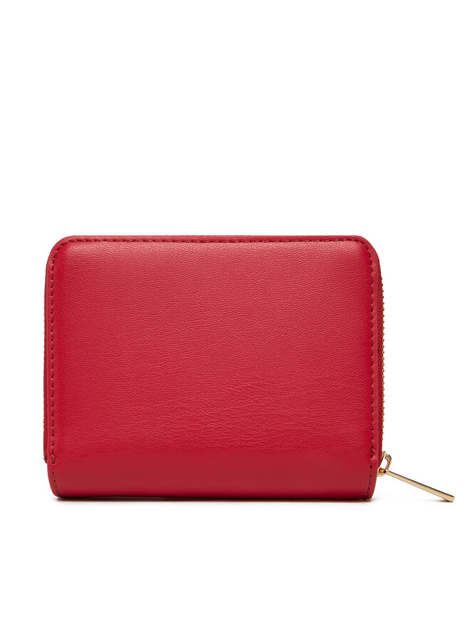 Tommy Hilfiger Mazs sieviešu maks Tommy Hilfiger Th Icon Med Za Flap AW0AW17742 Sarkans