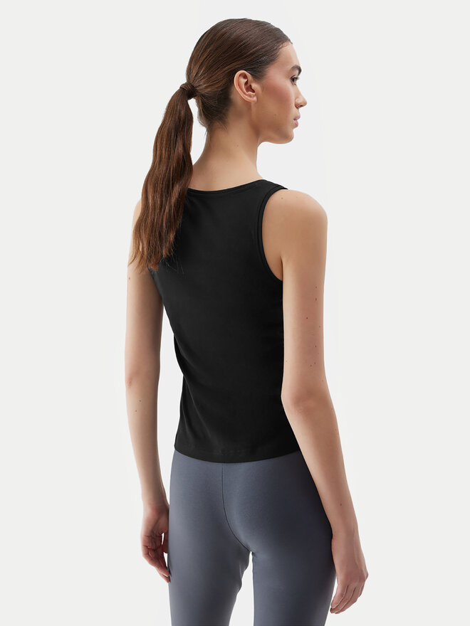 4F 4F Τοπ 4FWSS24TSLEF041 Μαύρο Slim Fit