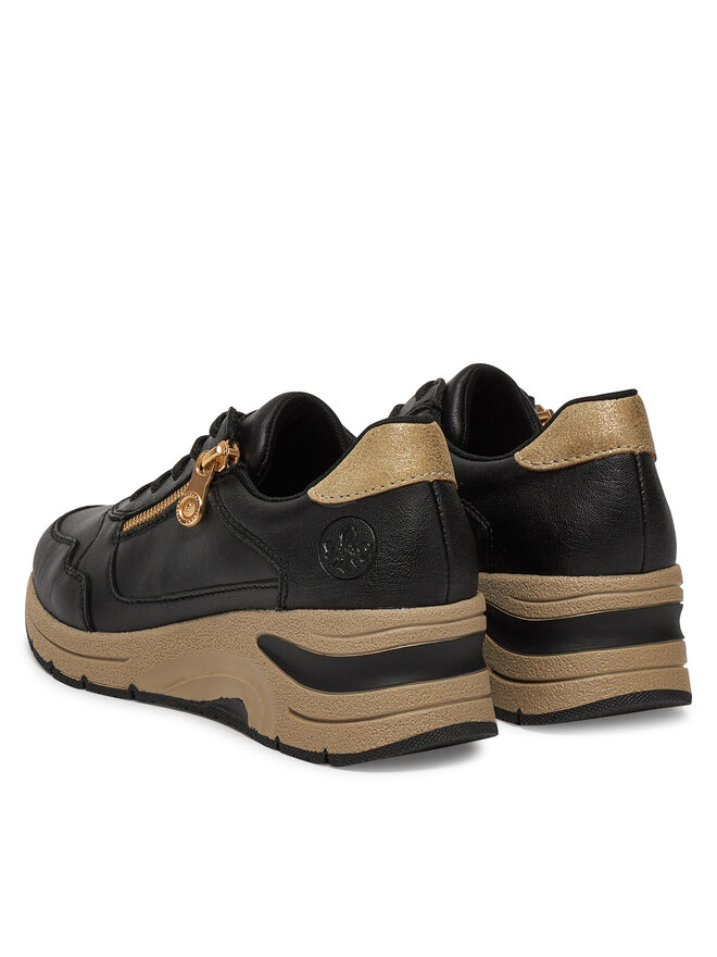 Rieker Sneakersy Rieker N9301-00 Čierna