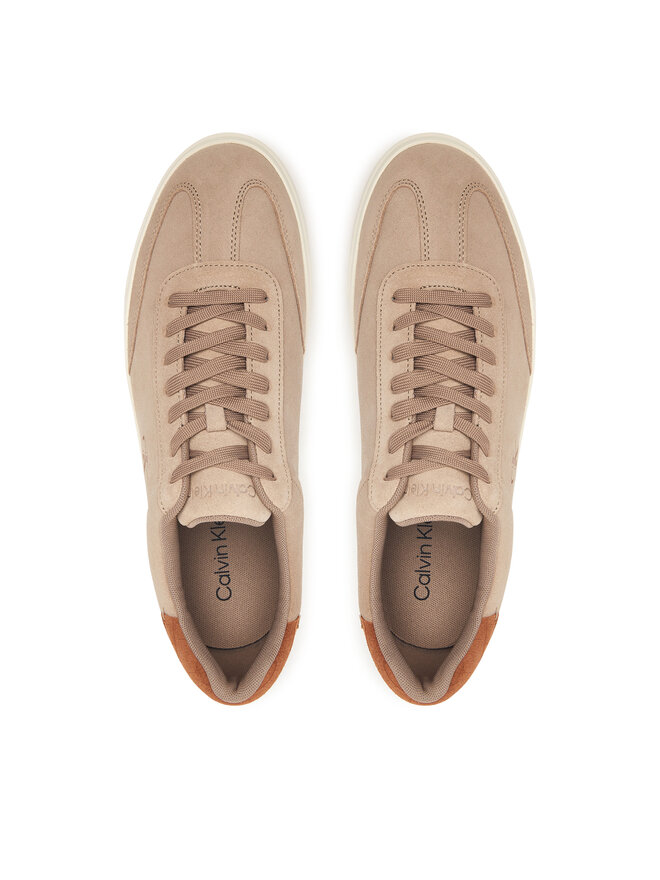 Calvin Klein Sneakers Calvin Klein Low Prof Cupsole Laceup Croc Bt HM0HM02285 Beige
