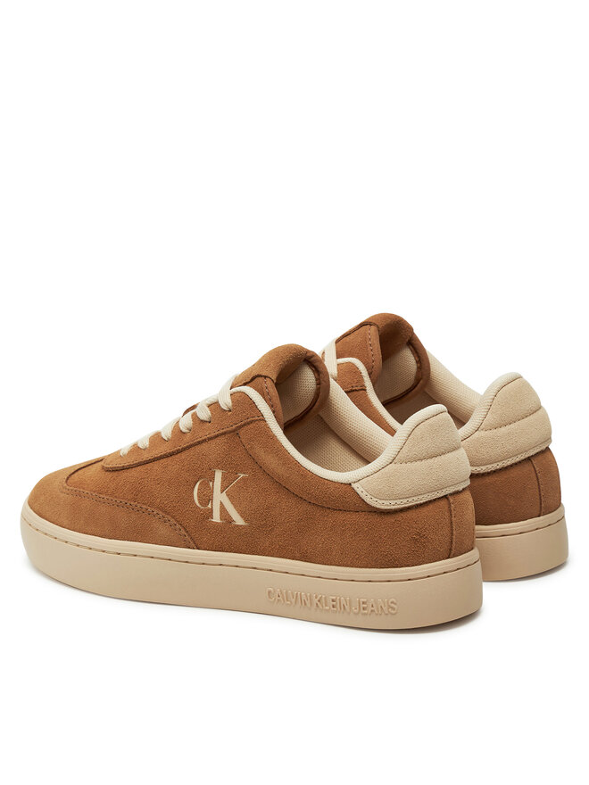Calvin Klein Jeans Sneakersy Calvin Klein Jeans Classic Cupsole Laceup Wt Wm YW0YW01833 Brązowy
