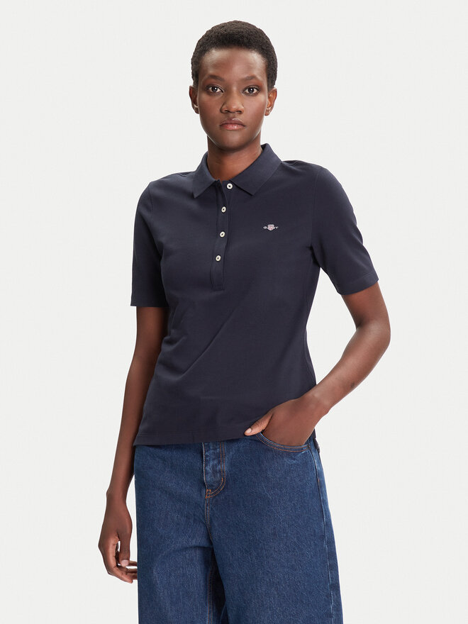 Gant Gant Polo Shield 4202231 Azul marino Slim Fit