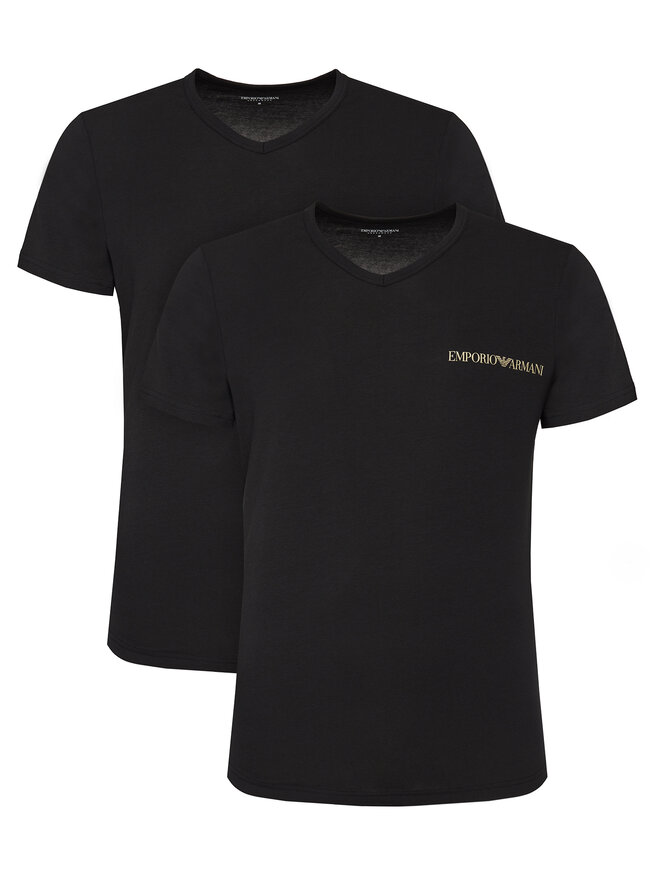 Emporio Armani Underwear Emporio Armani Underwear Σετ 2 T-Shirts EM000392 AF10779 MC005 Μαύρο Regular Fit