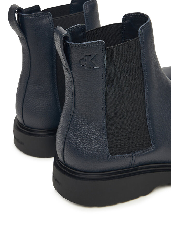 Calvin Klein Klassische Stiefeletten Calvin Klein Combat Ess Chelsea Boot Lth YM0YM01374 Dunkelblau