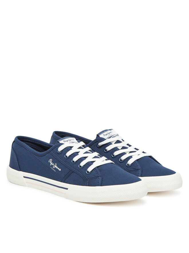 Pepe Jeans Tenisky Pepe Jeans Brady Basic W PLS31287 Modrá