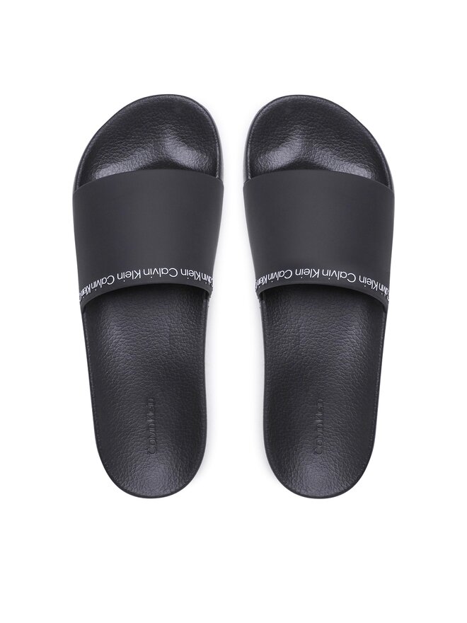 Calvin Klein Šľapky Calvin Klein Pool Slide Rubber HM0HM00981 Čierna
