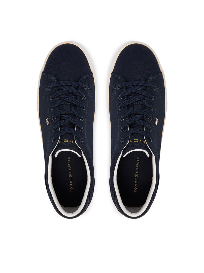 Tommy Hilfiger Sneakers Tommy Hilfiger Th Low Profile Vulc Canvas FW0FW09102 Dunkelblau