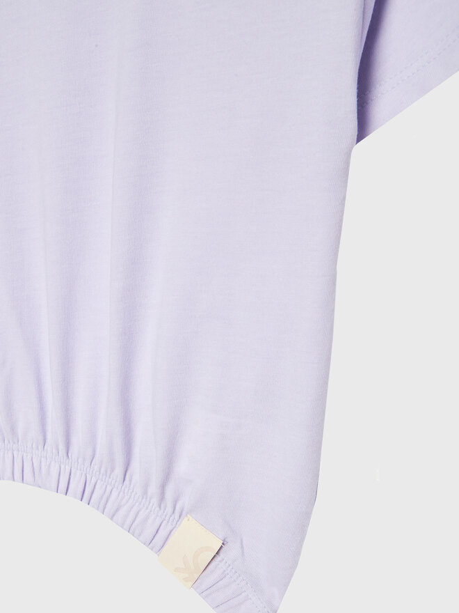 United Colors Of Benetton United Colors Of Benetton Marškinėliai 37YKC10AU Violetinė Boxy Fit