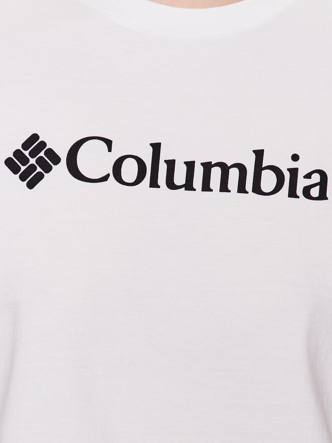 Columbia Columbia Marškinėliai North Casades 1930051 Balta Cropped Fit
