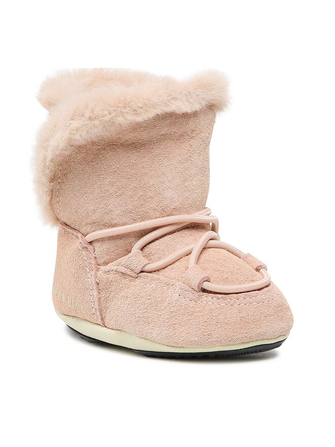 Bottes de neige Moon Boot Crib Suede 34010300003 M Rose chaussures