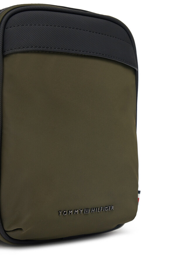 Tommy Hilfiger Válltáska Tommy Hilfiger Th Repreve Mini Reporter AM0AM13185 Zöld