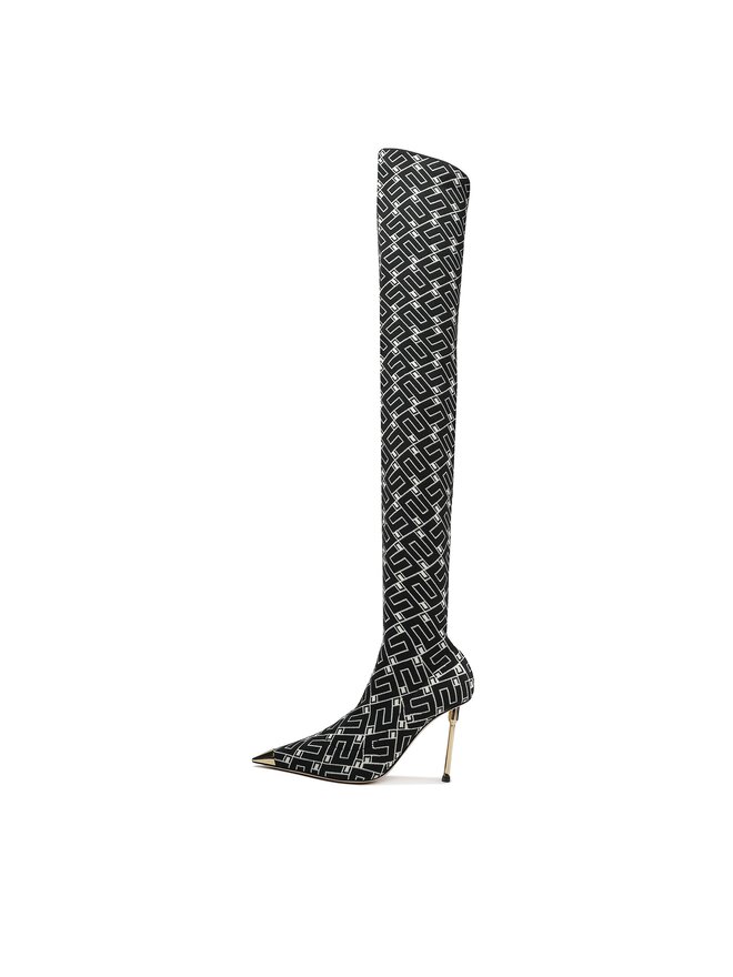 Elisabetta Franchi Stiefel Elisabetta Franchi SA-33L-36E2 Schwarz