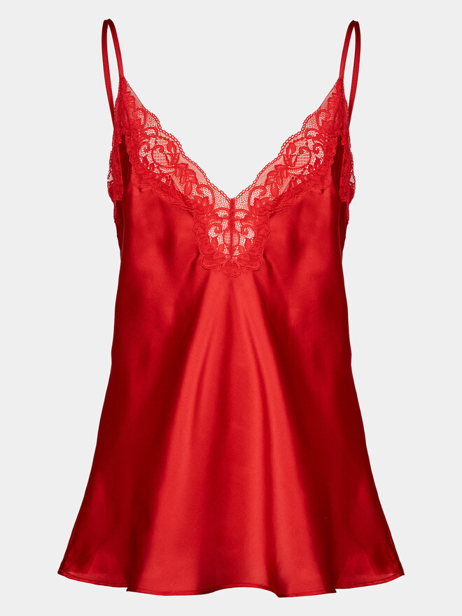 Selmark Selmark Pyjama-T-Shirt Gabrielle 61061 Rot Regular Fit